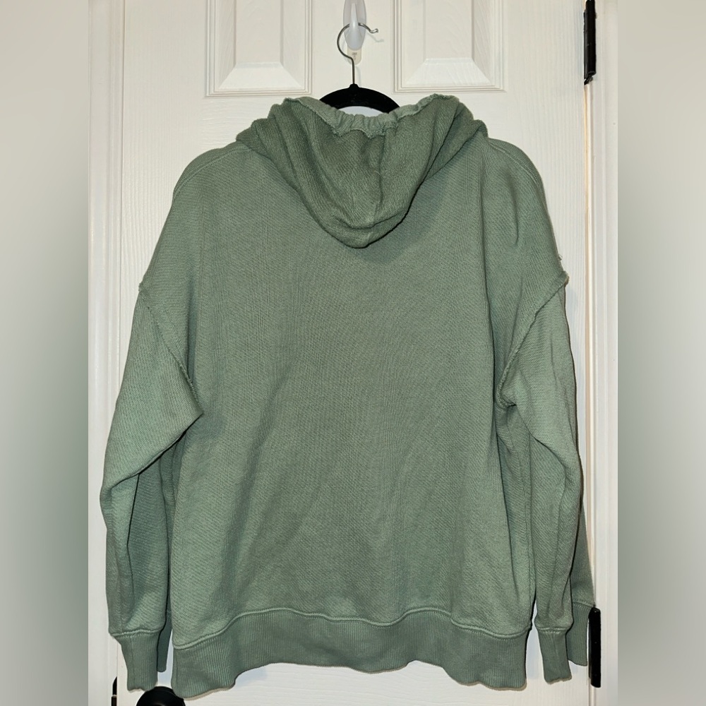 AE Oversized Textured Zip-Up Hoodie - Picture 10 of 10